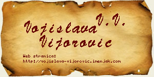 Vojislava Vijorović vizit kartica